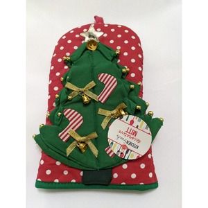 Ritz Kitchen Friends Decorative Christmas Tree bell stockings Oven Mitt